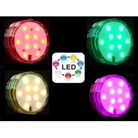 LED Coaster with 16 Colours Dimmable with Remote Control