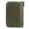 Londo Genuine Leather Padfolio with Pen Holder Notepad and Zip