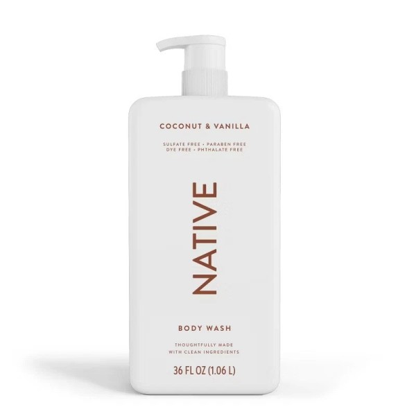 Native Coconut & Vanilla Body Wash - 36 fl oz