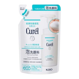 Kao Curel Foaming Facial Cleanser, Refill 4.1 fl oz (130 ml) x 4 Pieces