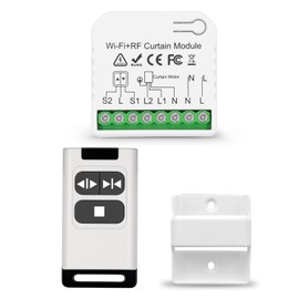 DieseRC WiFi Smart Roller Shutter Controller Module with 433Mhz RF Remote Control, Tuya APP WiFi Control Compatible with Alexa/Google Home APP Control and Manual Switch