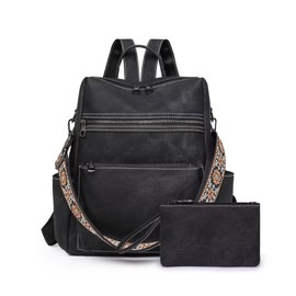 CTTOVIS Backpack Purse for Women Pu Leather Travel Backpack Fashion Designer Shoulder Bag Ladies Convertible Handbags