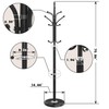 Durmmur Metal Coat Rack Freestanding, Coat Hanger Stand With Natural