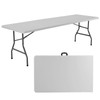 Elevon 8ft Plastic Folding Table Outdoor Indoor Heavy Duty Portable