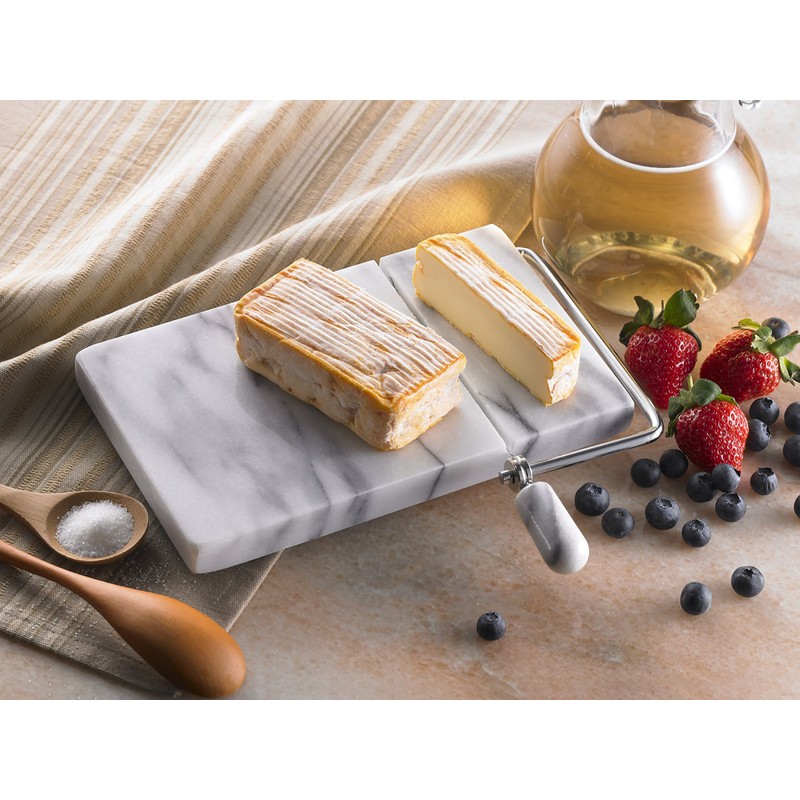 Creative Home Natural Marble Slicer Cheese, Butter Cutter with Replacement