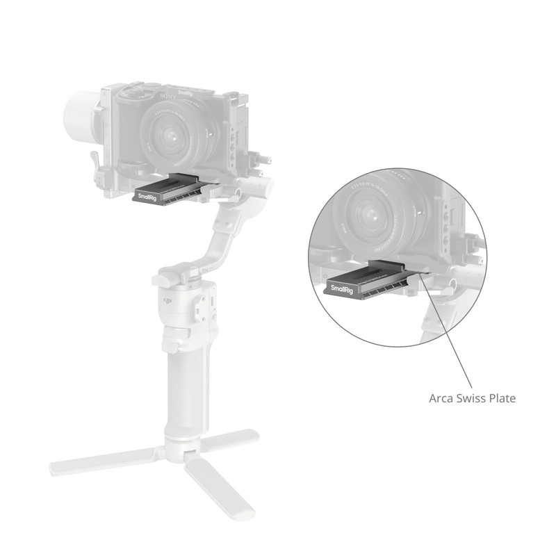 SmallRig 5336 Quick Release Plate for DJI RS 4 Mini