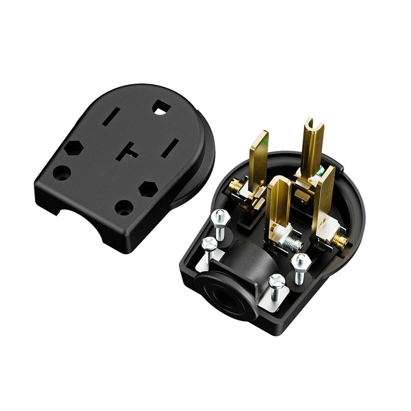 Nema 14-30P Plug 30 Amp 125/250 Volt Angle Plug, 30Amp
