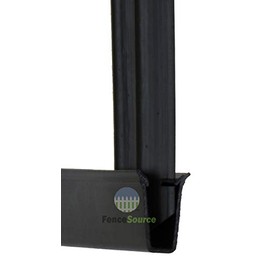 Black Bottom Locking Device for Privacy Chain Link Fence Slats - 9 Colors