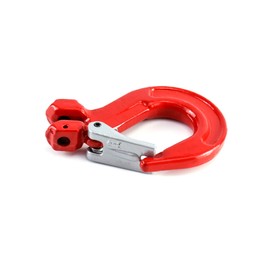 QWORK 5/16" Clevis Slip Hook with Latch, 2 Pack, 2470 lbs Load Limit, Grade 80 Drop Forged Alloy Steel
