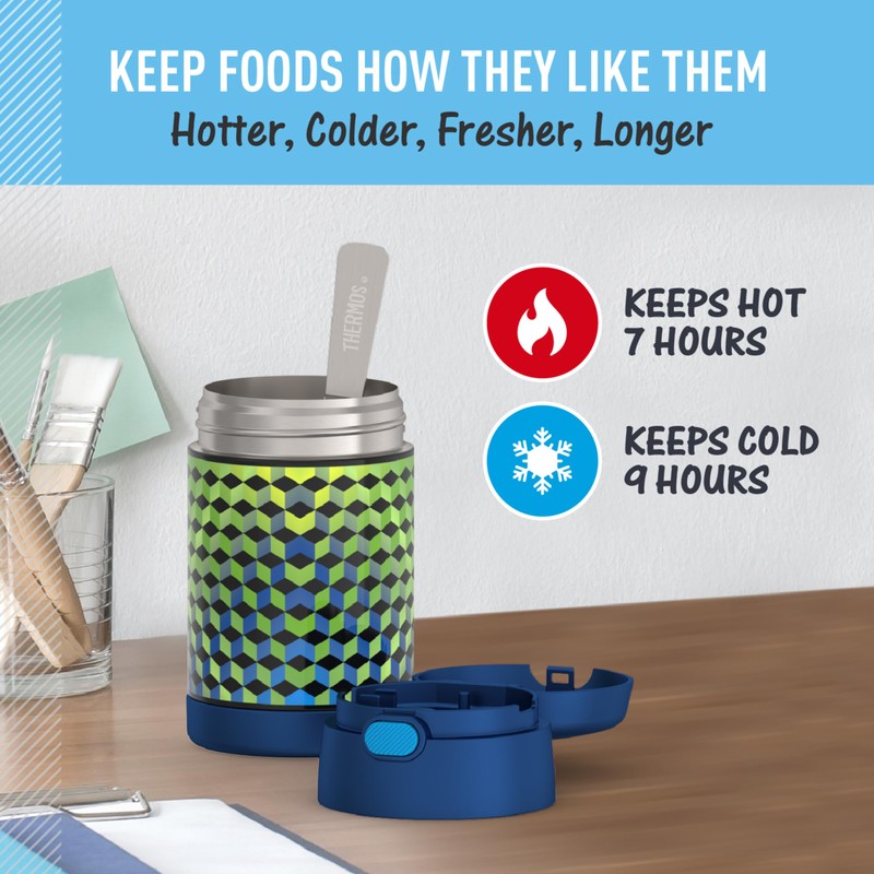 THERMOS FUNTAINER 16 Ounce Stainless Steel Vacuum Insulated Food Jar