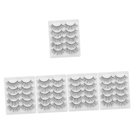 OHPHCALL 25pairs Chemical Fiber Fake Lashes Natural Lightweight Eyelashes for Everyday Use for Weddings Photoshoots and Night Out Easy to Apply and Reusable