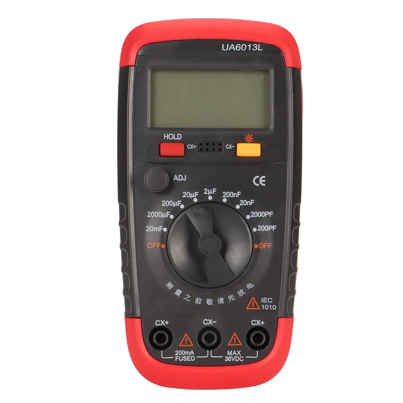 Digital Capacitance Meter 0.1pF to 20,000uF High Accuracy Backlit Function