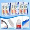 Personal Hygiene Kit Bulk,50 Pack Yellow Basic Travel Toiletry Set