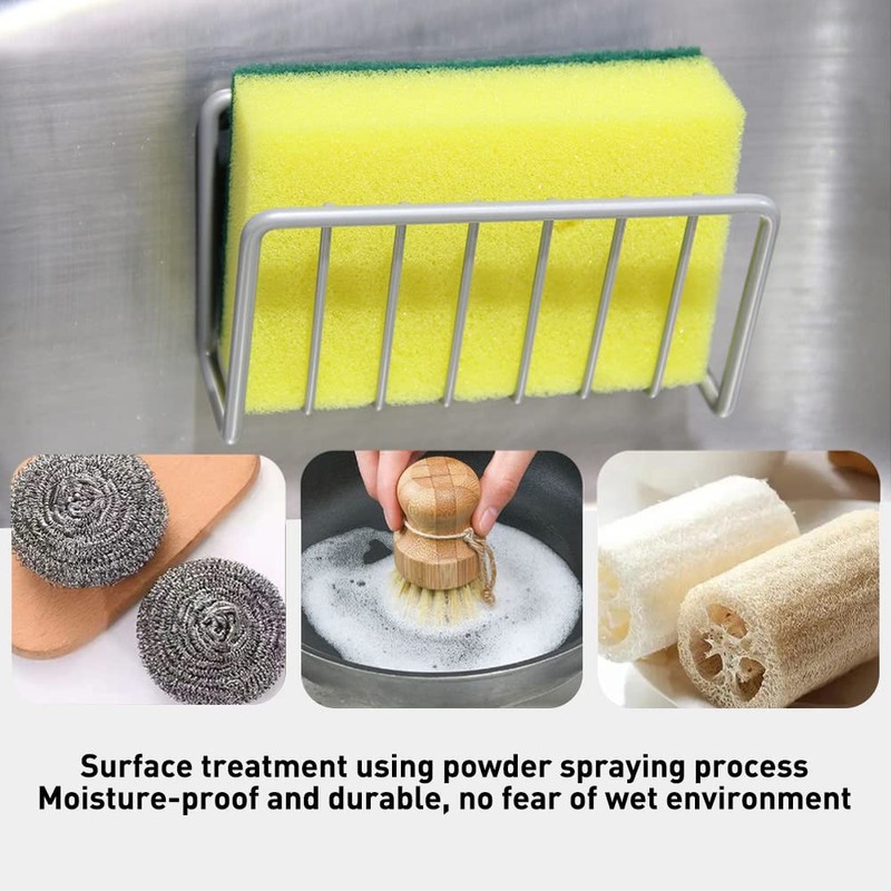 YYPDC Sponge Holder for Kitchen Sink;Suction Cup Sponge Rack Kitchen