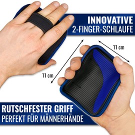 AK ALPHAKRAFT Grip Pads (Black-Blue, One Size)