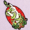 Blessed are The Snakes Hand Patch Embroidered Applique Badge Iron