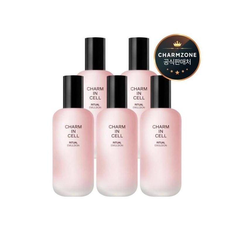 Charmzone [참존] 참인셀 항산화 스킨케어 리추얼 로션 에멀전 110ml 5개