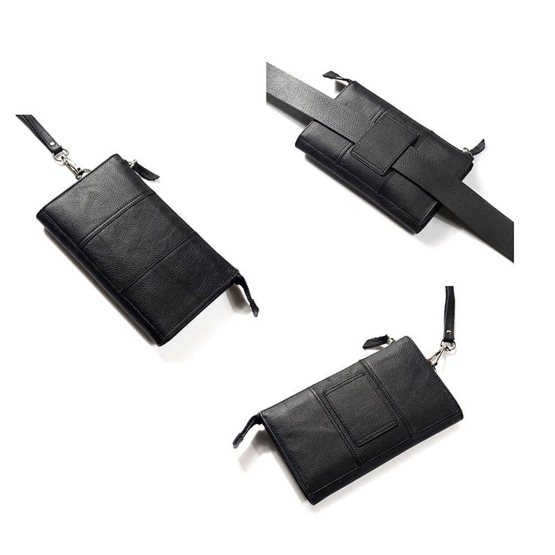 DFV mobile - Genuine Leather Case Handbag for Shipowner S19