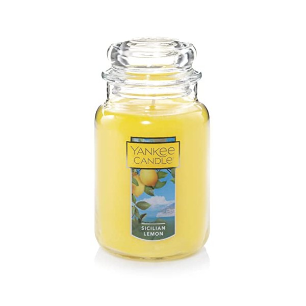 Yankee Candle Sicilian Lemon Scented Classic 22oz Large Jar Single