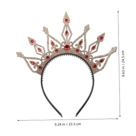 Baluue Elegant Crown Headband for Women Versatile Tiara for Birthday Parties Festivals Photo Props for All Occasions Comfortable Easy to Wear