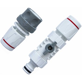 Toyox C-22 One-Touch Intermediate Fitting with Faucet for Easy Hose Replacement