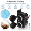 1PCS Cigarette Lighter Socket with Blade Fuse, 2-Socket Cigarette Lighter