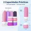 Kit de Viaje 8 Piezas Botellas de Silicona Envases para