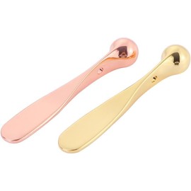 YuanHolumid Eye Cream Spoon, Cosmetic Spatulas Eye Roller Massage Stick Eye Cream Applicator Eye Massage Tool Skin Care Tool for Women Creams Skin Care (Rose Gold)