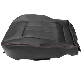 Unbranded Fits 2008-2020 Dodge Grand Caravan Driver Bottom Leather Seat Cover Red Seam US