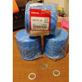 Honda 3 Honda S2000 OEM Oil Filters W/Washers NEW SEALED 15400-PCX-306