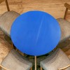 sourcing map 48-inch Round Fitted Tablecloth with Elastic Edge, Round
