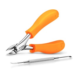 MR.GREEN Nail Clippers for Thick & Ingrown Toenails ，Heavy Duty Professional Toenail Clippers Tools with Ingrown Nail File，Stainless Steel Toe nail Clipper with Rubber Handle for Men, Women, Elderly