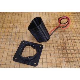 Made by Mitchell M12 Thru Mount and Power Dock Adjustable Height Adapter, Wired 14AWG #M12-14-FM-K