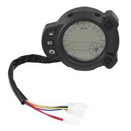 Motorcycle Counter for BW125 Universal Odometer for 1 Cylinder Motorcycle Tachometer LCD Speed Meter Speedometer 12V DC 7 Color Backlight