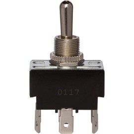 Morris Products Momentary Contact Toggle Switch – Heavy Duty, DPDT (On)-Off-(On) 6 Quick Connect Spade Terminals – 100,000 Mechanical Life Cycles – CURus Listed – 1.30” x .76” x .86”