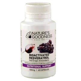NATURES GOODNESS Nature's Goodness Bioactivated Resveratrol 500mg 60Caps Complex