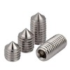 10 Pcs Stainless Steel Mixed Metric Thread Cone Point Grub