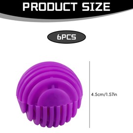 Lotsdonxia 6 Pcs Shoe Deodoriser Balls, Fresh Scented Deodorizing and Moisture-Absorbing Ball, Long Lasting Odour Eliminator for Footwear, Gym Bags or Sports Equipment (Lavender)