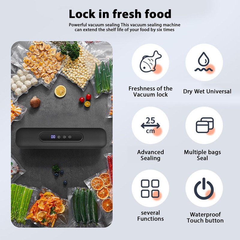 Sporgo Vacuum Sealer: Vacuum Sealer with 20 Vacuum Sealer Bags,