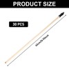 30 Replacement Arrows, 43 cm Bamboo Replacement Arrows with Rubber