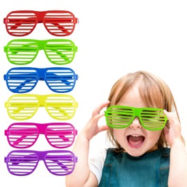 PREXTEX Mega Pack 50 Pairs of Kids Plastic Shutter Shades Glasses Shades Sunglasses Eyewear Party Favors and Party Props Assorted Colors Last Day of School Gifts for Kids