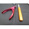 Donnyan Factory Guillotine Nail Clippers (Red) and File Set, with