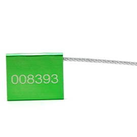 Pull Tight Security Cable Seals Alumium Alloy Shipping Container Tags ISO 17712 Standard (Pack of 50, Green)