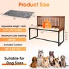 TIEBOLA Bedside Dog Bed 41"x18", Adjustable Height Metal Frame with