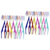 Healvian 60pcs Eyebrow Tweezers Ergonomic Makeup Tool for Precision Shaping