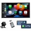 Naifay Double Din Car Stereo Compatible with Apple Carplay and