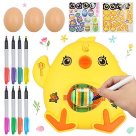 Abnaok DIY Easter Egg Decoration, Easter Eggs Decoration Set, Easter Eggs Decoration Kit with Egg Painting Device, DIY Painted Decoration Easter Eggs for Children, Craft Set Easter Children Crafts