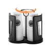 Chris.W Cup Dispenser, Rotatable Coffee Cup Dispenser with 3 Compartments
