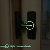 Wocoe Barn Door Latches,Black(Luminous) 90 Degree Gate Lock,Flip Gate Latches