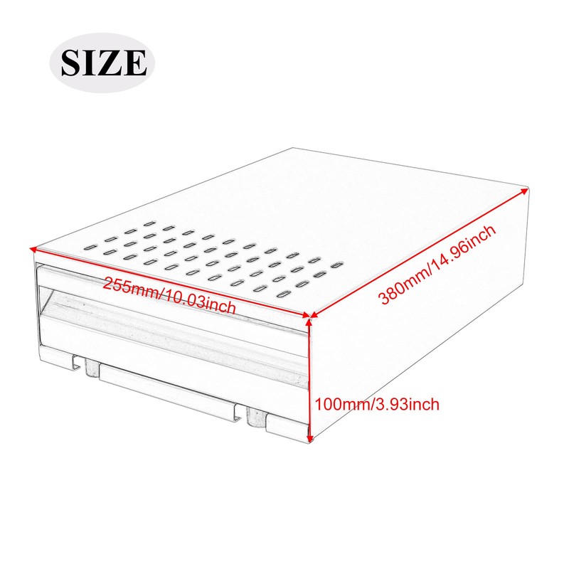 DIBTSA Large Size Espresso Coffee Knock Box Drawer, Stainless Steel